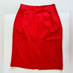 Vintage Sag Harbor Red Pencil Skirt